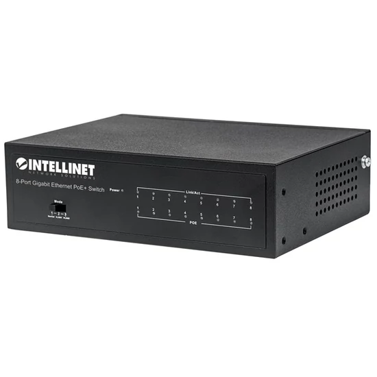 MANHATTAN 561204 Switch PoE - 8 port, 8db 1Gbps PoE+, rack, 802.3at/af, 60W