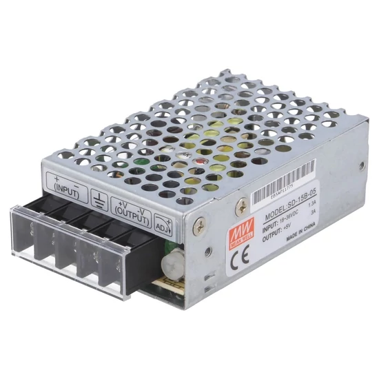 Mean Well SD-15B-05 DC/DC konverter, 5 V DC, 15 W