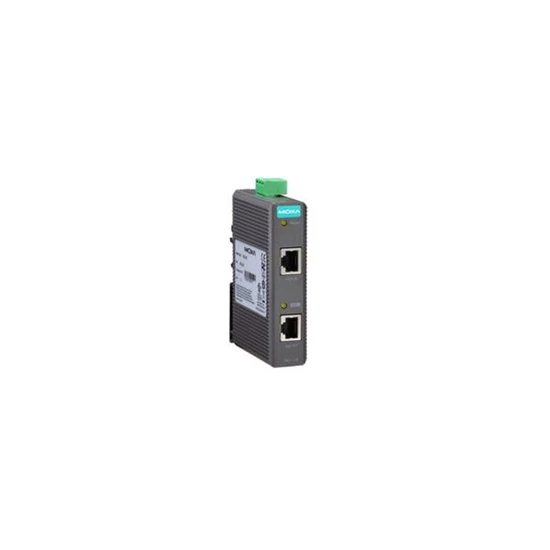 MOXA INJ-24 Industrial IEEE802.3af/at PoE injector, maximum output of 30W at 24/48 VDC, 0 to 60°C