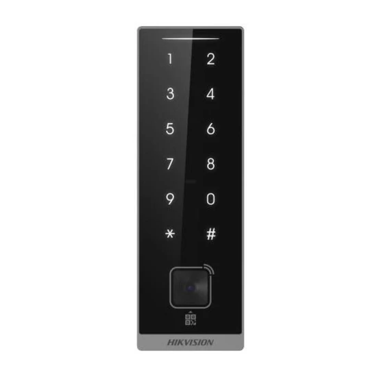 HIKVISION DS-K1105EDKB-QR Kártyaolvasó EM, DESfire, Mifare ;RS485 vagy Wiegand kimenet;QR kód olvasó