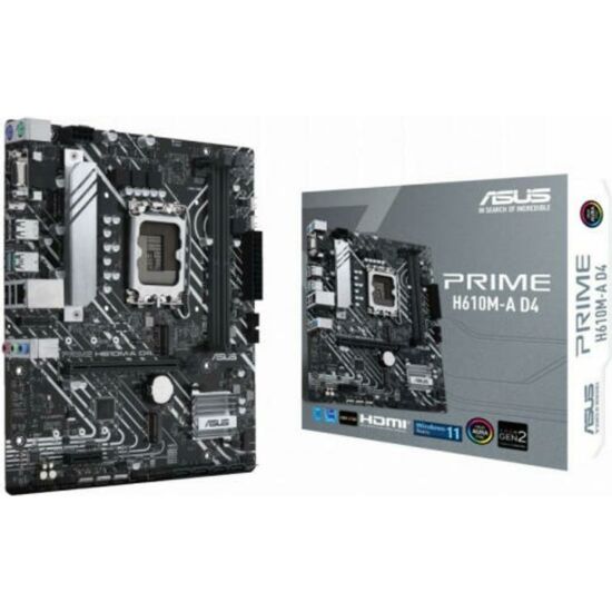 ASUS PRIME H610M-A D4 Alaplap - Intel s1700