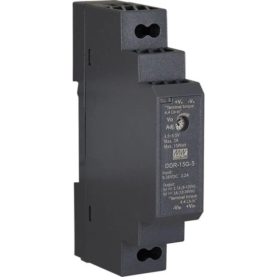 Mean Well DDR-15G-5 DC/DC konverter, 5 V DC, 15 W