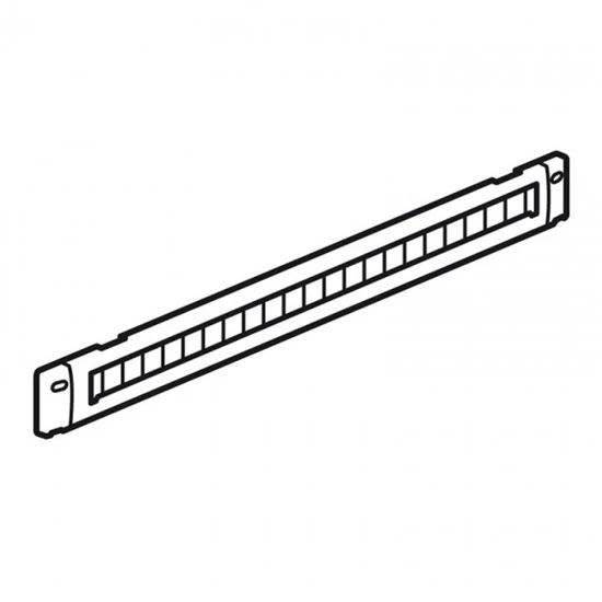 LEGRAND 046530 vízszintes fésűs rendező panel - 1U, 19", átmenő kivágással, gyorspánttal rögzítés, a