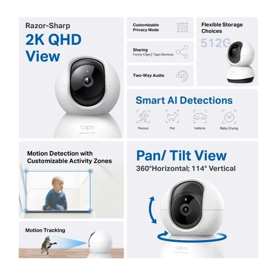 TP-LINK TAPO C220 TPlink IP wifi PT kamera