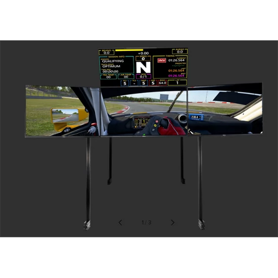 NEXT LEVEL RACING NLR-E037 Szimulátor kijelző állvány - Freestanding Complete Quad Monitor Stand - B