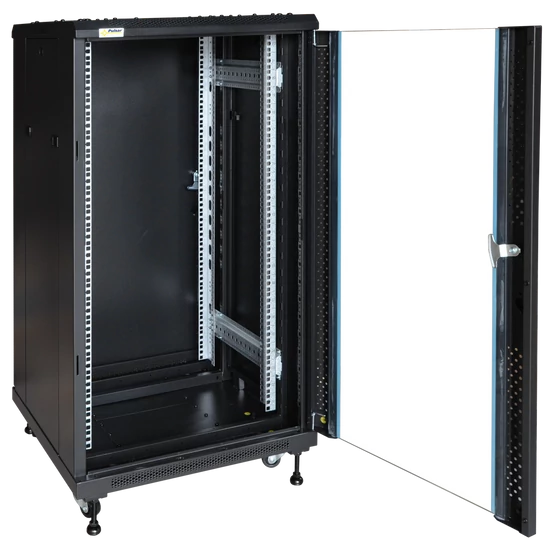 PULSAR RS2266 19" 22U 600x600 álló rack szekrény; lapraszerelt; fekete
