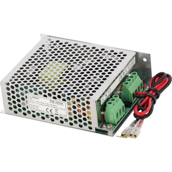 PULSAR PSB-12V5A 13,8V/5,5A tokozott kapcsolóüzemű szünetmentesíthető tápegység