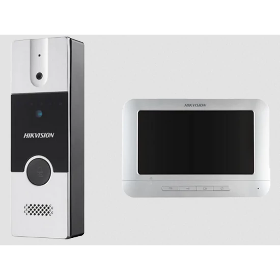HIKVISION DS-KIS204T Analóg video-kaputelefon szett kültéri egységgel; négyvezetékes; pillanatkép-rö