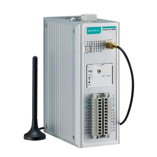 MOXA ioLogik 2512-HSPA-T Srmart Remote I/O with 8 DIs, 8 DIOs, -40 to 75°C