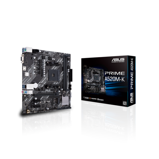 ASUS PRIME A520M-K Alaplap - AMD AM4