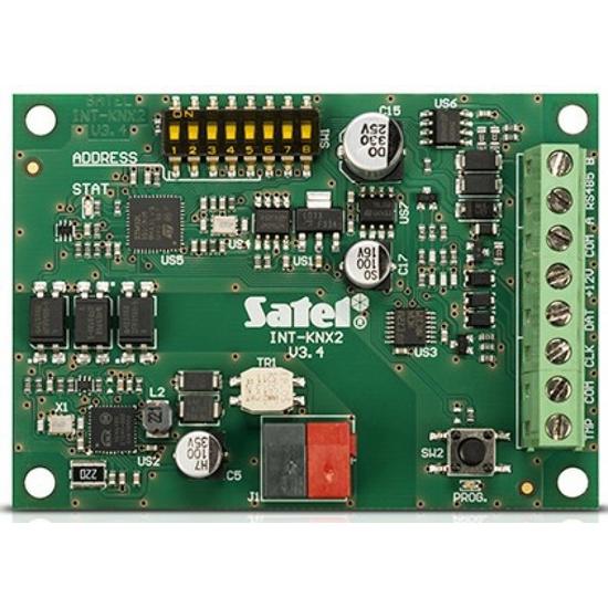 SATEL INT-KNX-2 Integrációs egység; INTEGRA központ és KNX automatizálási rendszer illesztéséhez