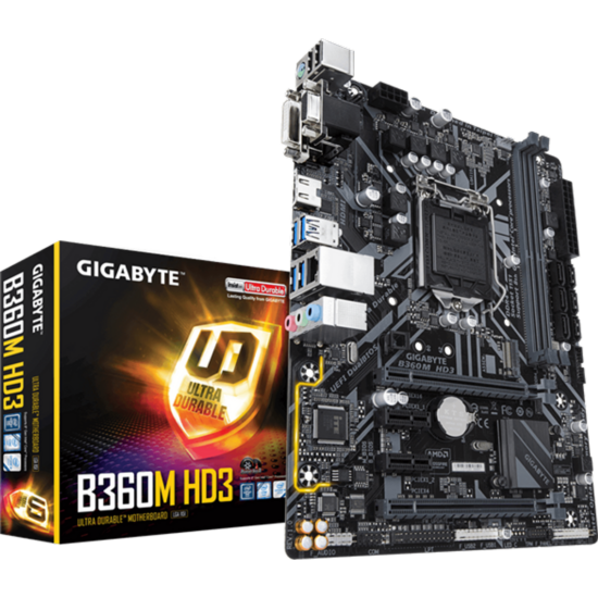 GIGABYTE B360M HD3 Alaplap - Intel s1151