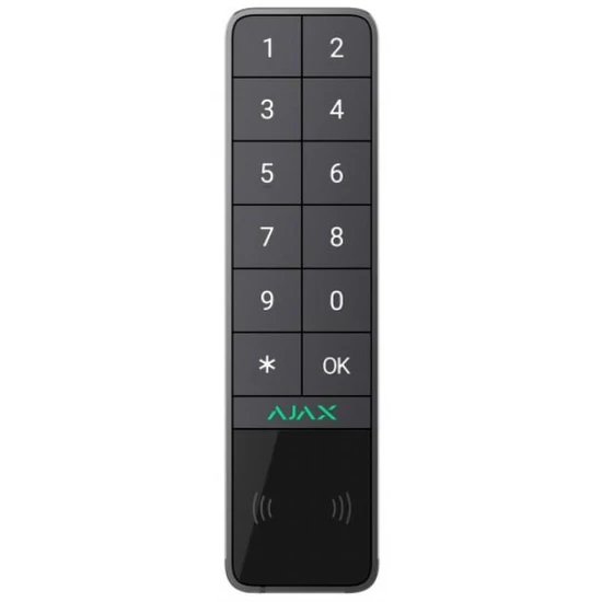 AJAX KEYPAD-OUTDOOR-GRAPHITE Keypad Outdoor kültéri kezelő kártyaolvasóval; szürke
