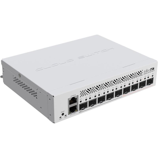 MIKROTIK CRS310-1G-5S-4S+IN Cloud Router Switch with 800 MHz CPU, 256 MB RAM, 4xSFP+, 5xSFP cages, 1xGBit LAN