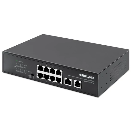 MANHATTAN 561402 Switch PoE - 8 port, 8db 1Gbps PoE+ + 2 db 1Gbps Uplink, 120W