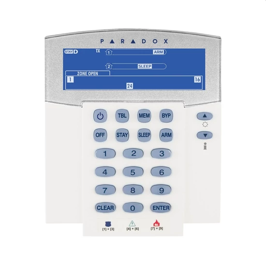 Paradox K38 LCD kezelő