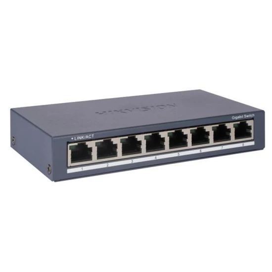 HIKVISION DS-3E0508-O 8 portos switch; 10/100/1000M; nem menedzselhető