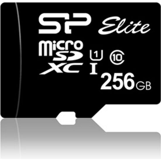 SILICON POWER SP256GBSTXBU1V10SP MicroSD kártya - 256GB microSDXC Elite UHS-1 U1 + adapter