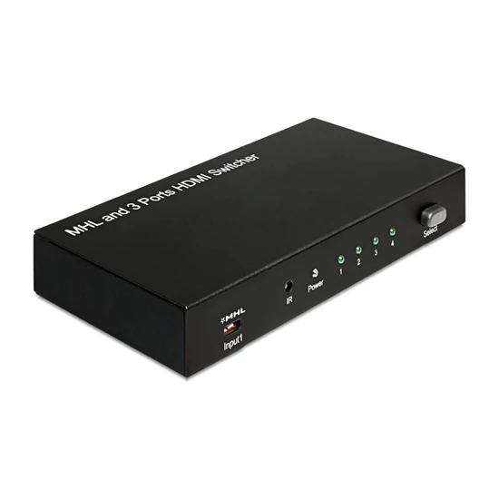 VASEHDMI3-MHL HDMI és MHL selector 3in-1out, infra vezérlésű